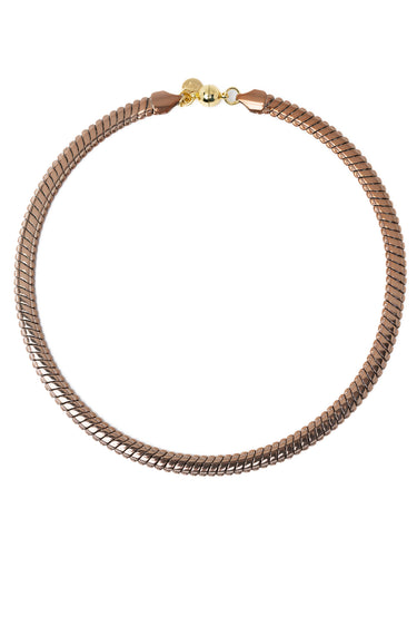 Eva Necklace - Metallic Cocoblush