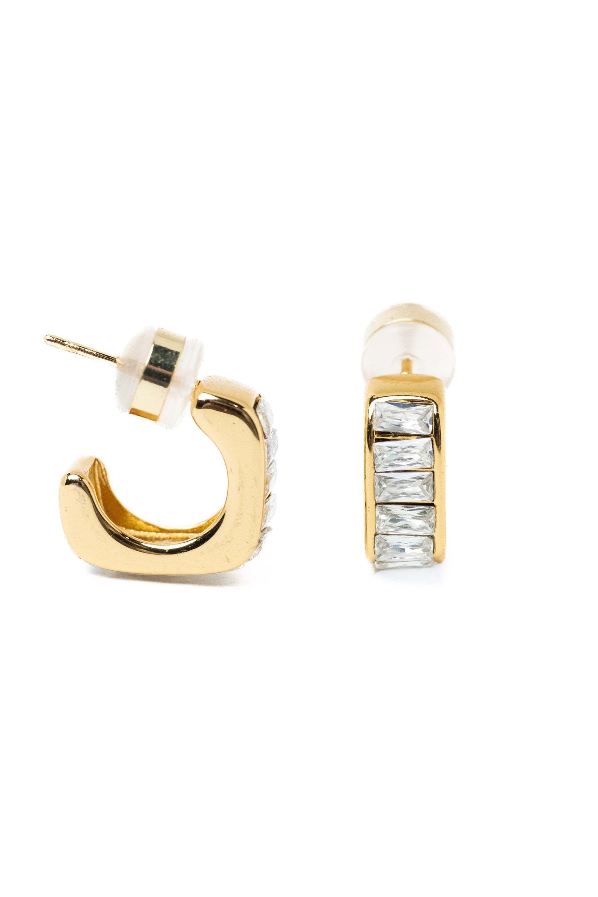 Never Forget Me Earrings - Gold