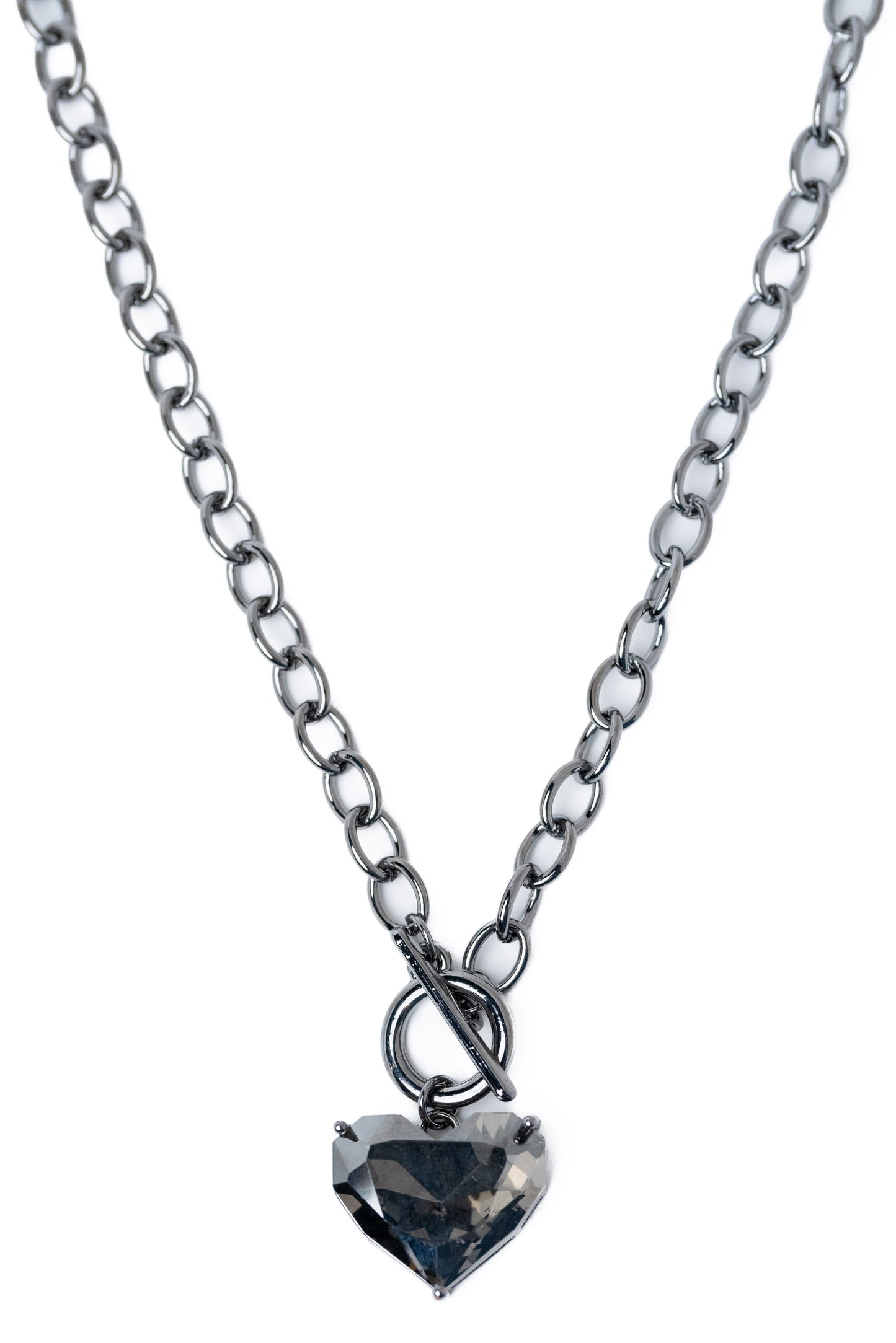 The Love Club Necklace - Gunmetal Smokey