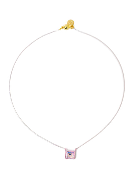 Lumi Necklace - Metallic Pinky Promise Petal
