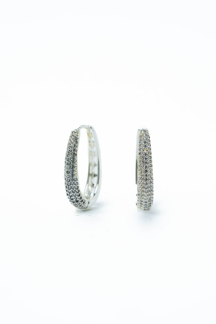 Maya Earrings - Liquid Metallic Pearl White