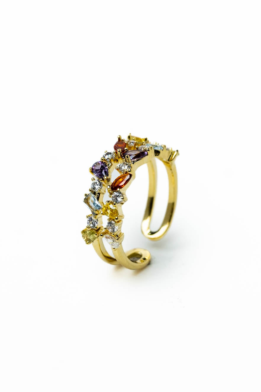 Sunset Lights Ring - Gold