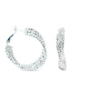 Carole Earrings - Liquid Metallic Pearl White