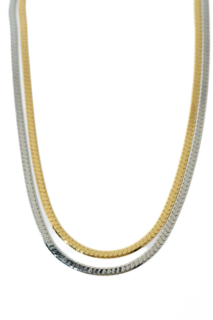 Don't Stop Me Necklace - Gold Silver