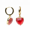 Moonlit Melody Earrings - Red