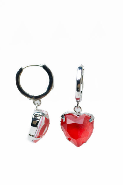 Moonlit Melody Earrings - Red