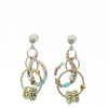 Celeste Halo Earrings - Linen Pale Sky