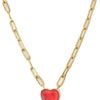Moonlit Melody Necklace - Red