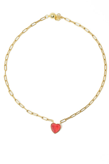 Moonlit Melody Necklace - Red
