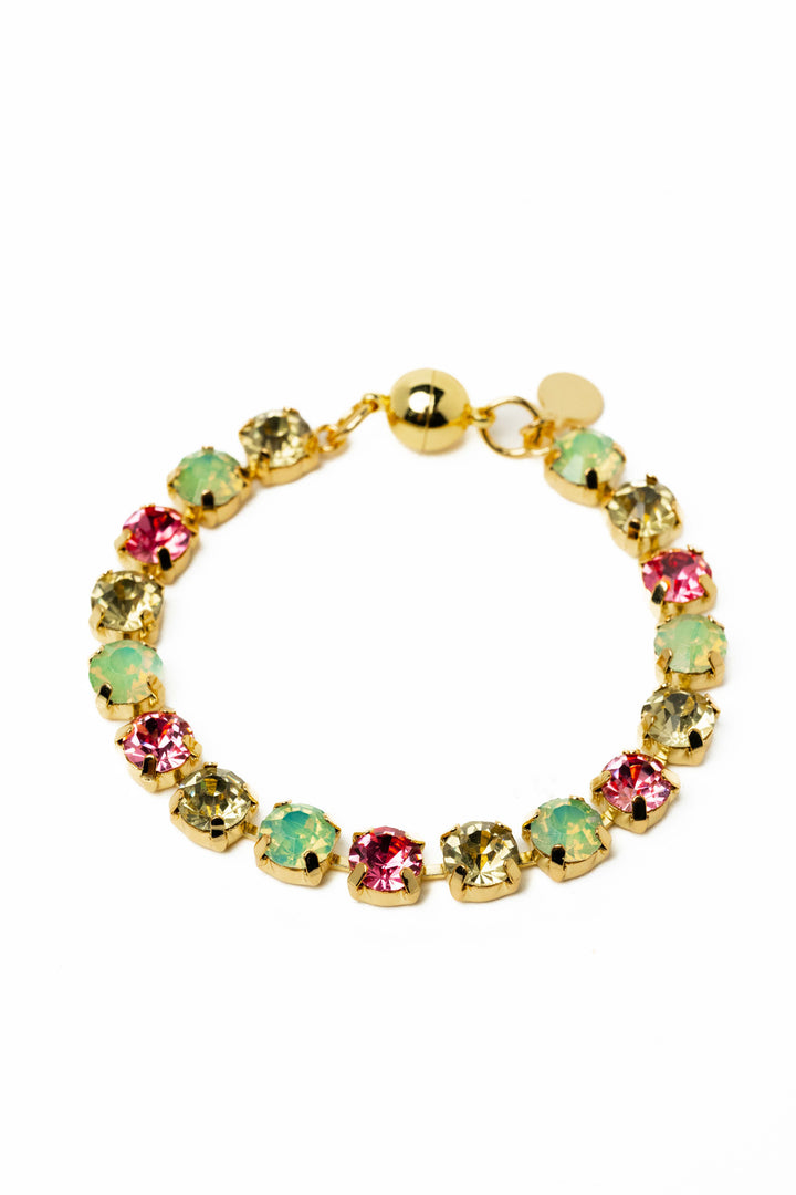 Ava Bracelet Large - Gold Pastel Multi