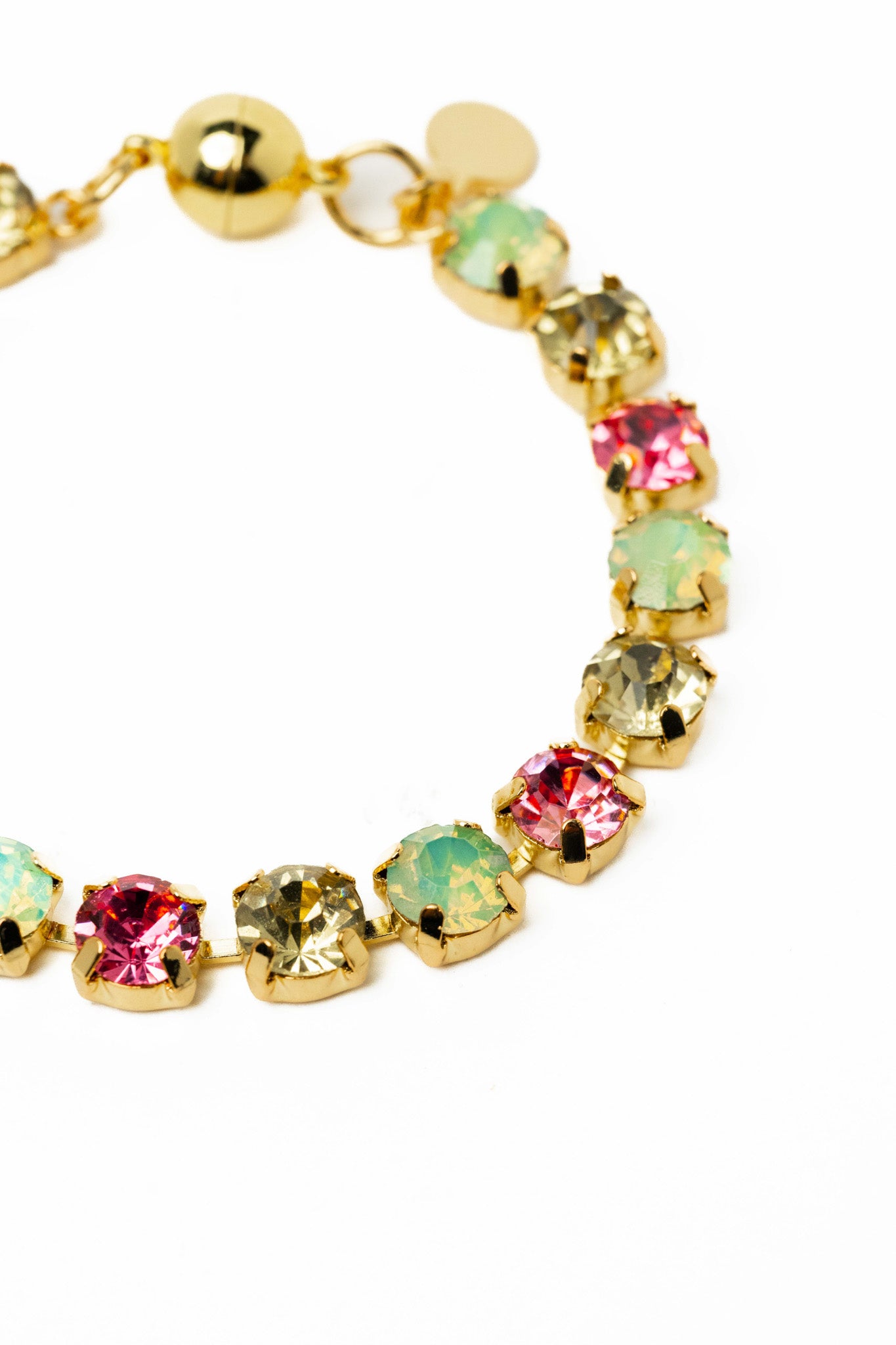 Ava Bracelet Large - Gold Pastel Multi