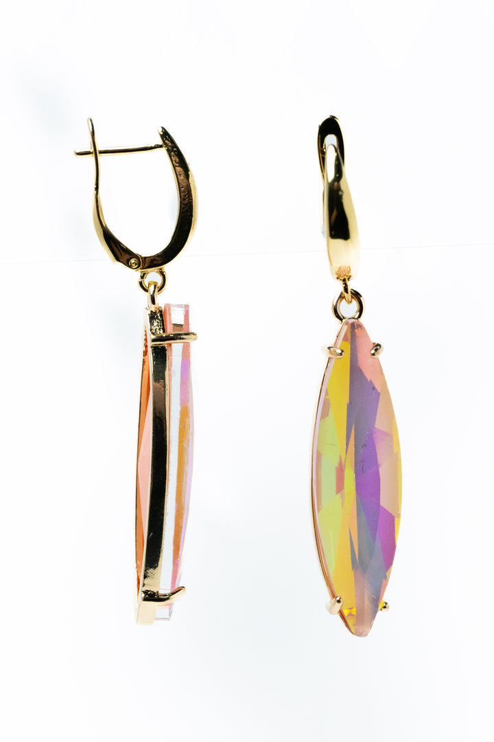 Soft Drop Earrings - Gold Petal