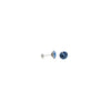 Prim Earrings Round - Silver Ocean Blue