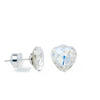 Radiant Love Earrings - Silver Snow Glow