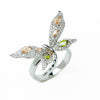 Shiny Butterfly Ring - Silver Mojito
