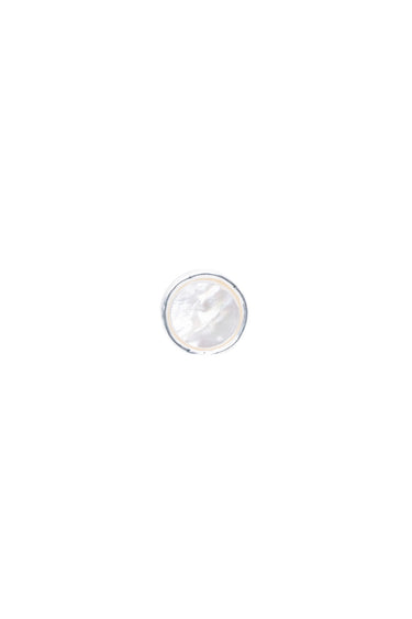 Capri Ring - Metallic Pearl White