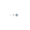 Prim Earrings Round - Silver Ice Blue