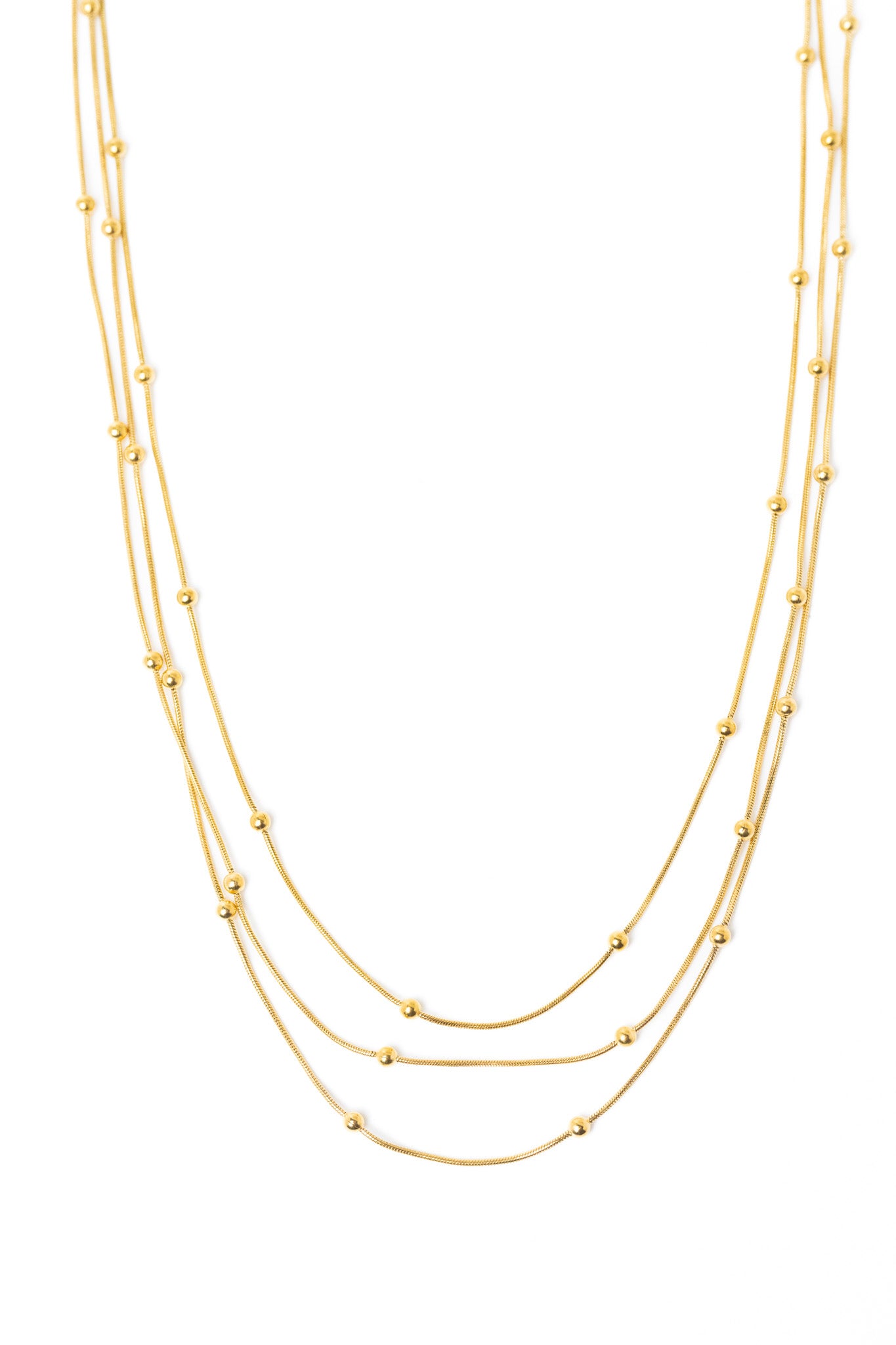 Sleek Line Necklace - Gold
