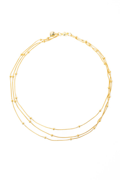 Sleek Line Necklace - Gold