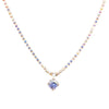 Jewel Lilac Necklace - Gold Lilac Kiss