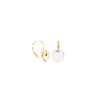 Barcelona Round Earrings - Snow Glow