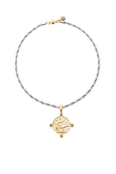 Roman Holiday Necklace - Silver Gold