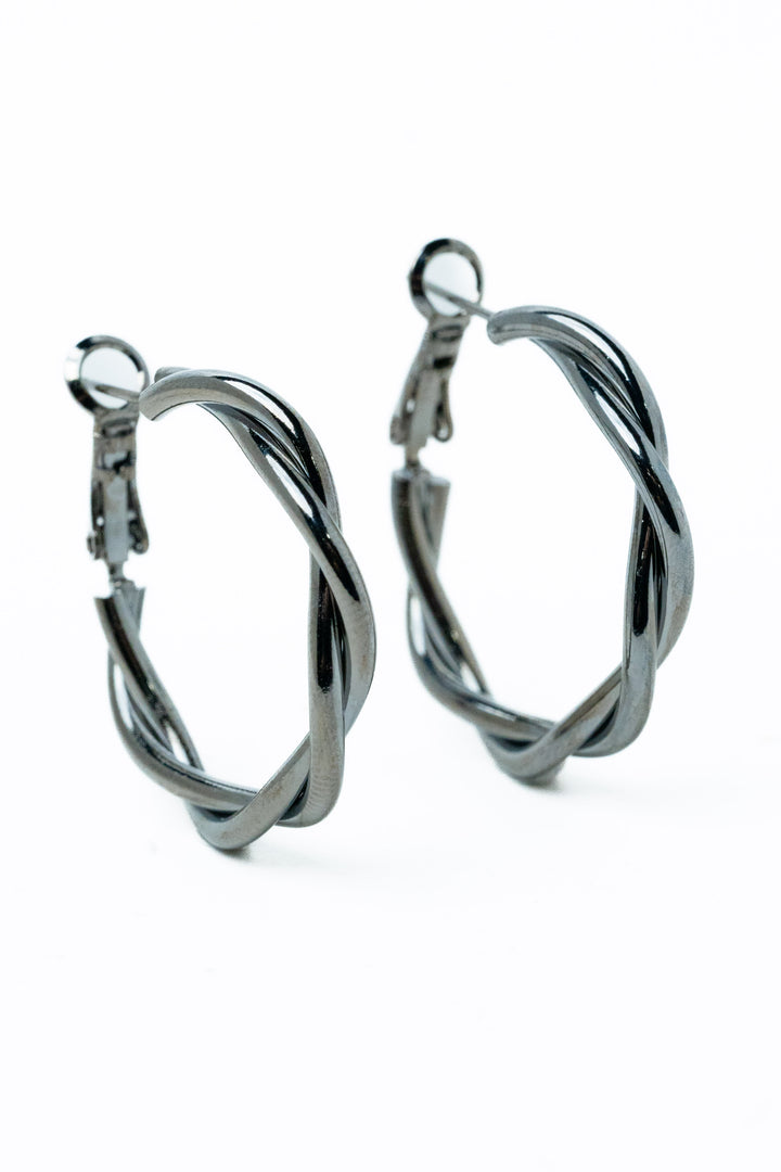 Crimson Tides Earrings - Gunmetal