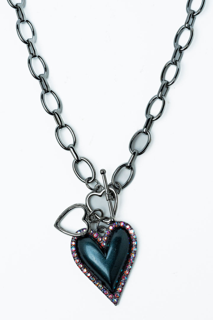 If You Wanna Be My Lover Necklace - Gunmetal