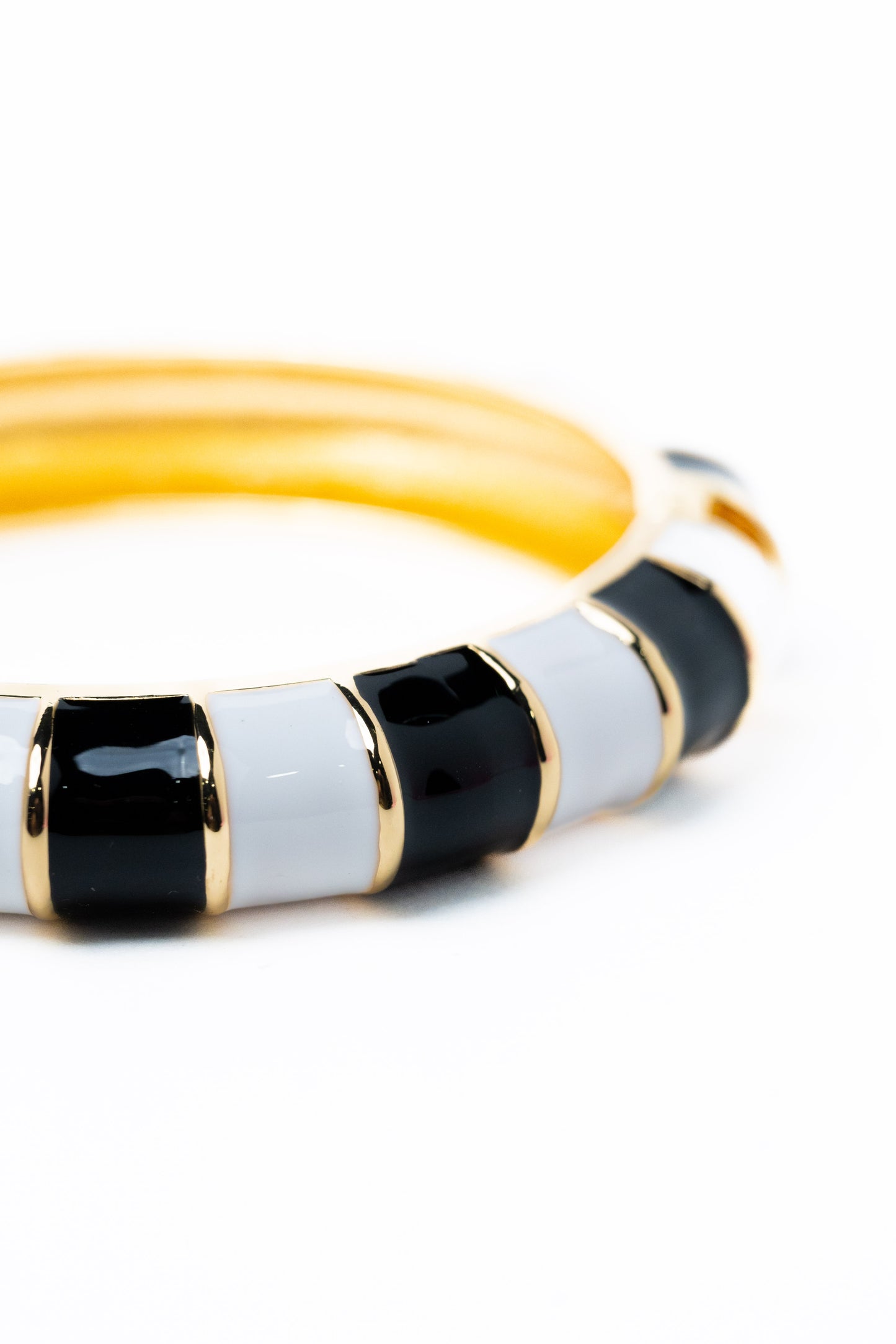 Ysabel Bracelet - Gold Black White