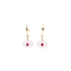 Romy Earrings - Gold Rose Quartz