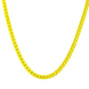Addy Necklace - Metallic Lime Punch