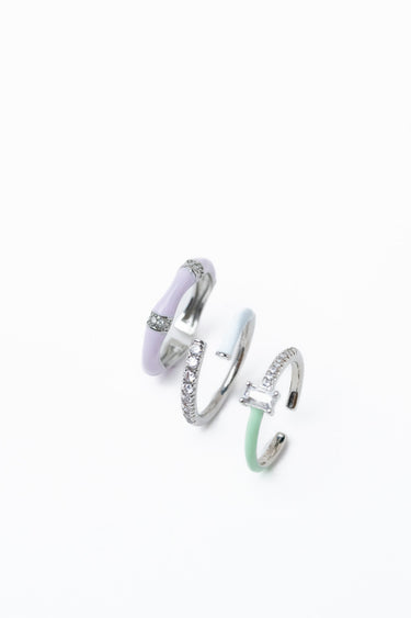 Capri Rose Ring Set- Pastel Dream