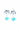 Talise Earrings - Liquid Metallic Pearl White Aqua