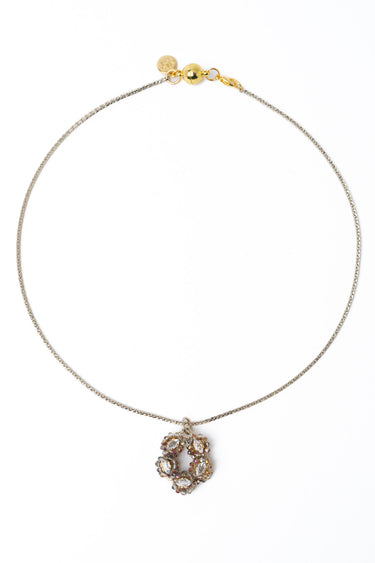 Magnolia Necklace - Metallic Linen