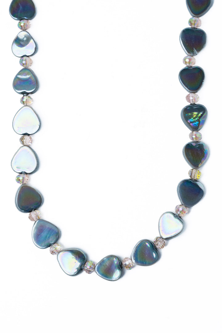 Heart Fire Necklace - Diamond Fog