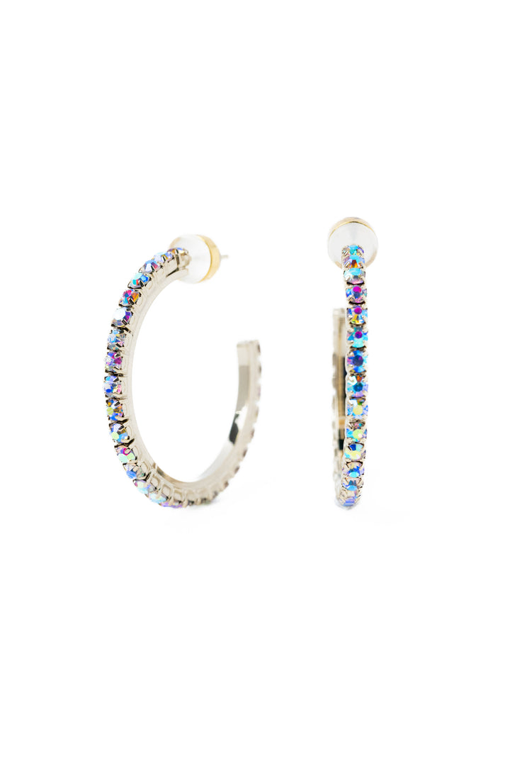 Ava Earrings - Metallic Linen