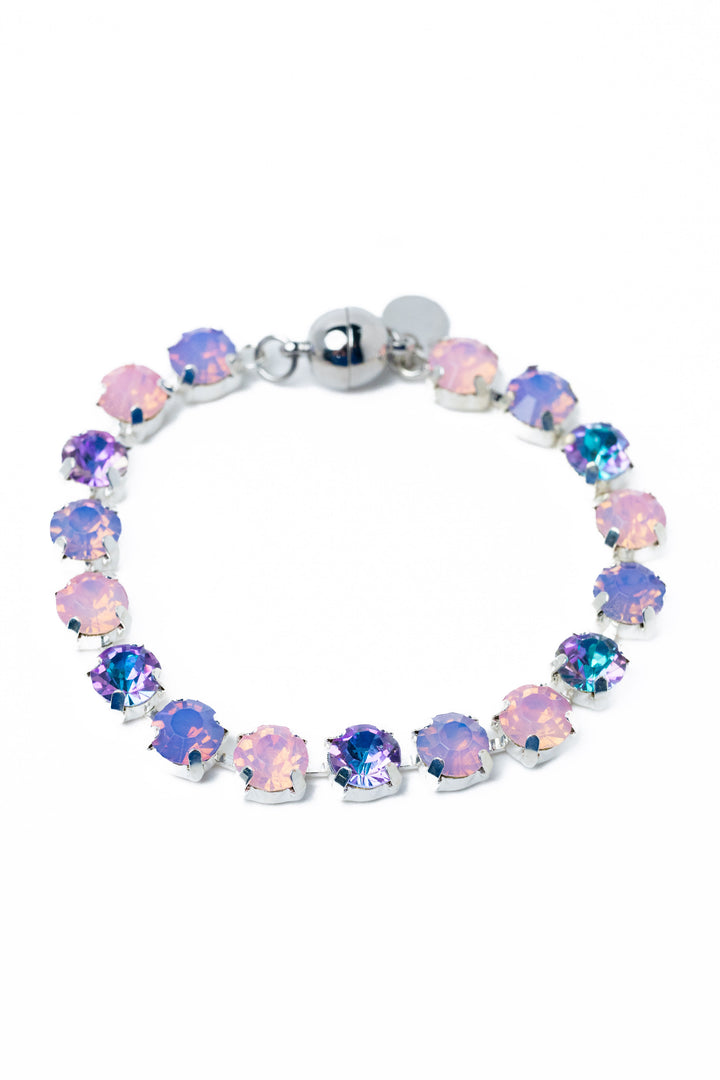 Ava Bracelet Large - Liquid Metallic Pearl White Lilac Multi