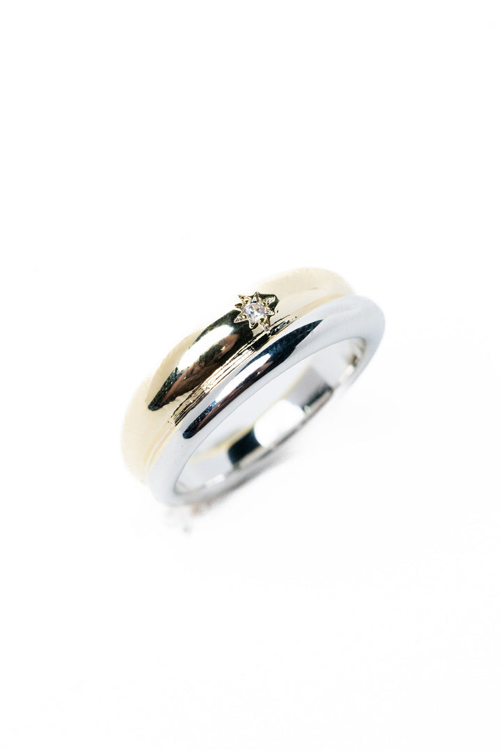 Adeen Ring - Gold Silver