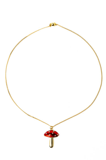 Amanita Necklace - Gold Strawberry
