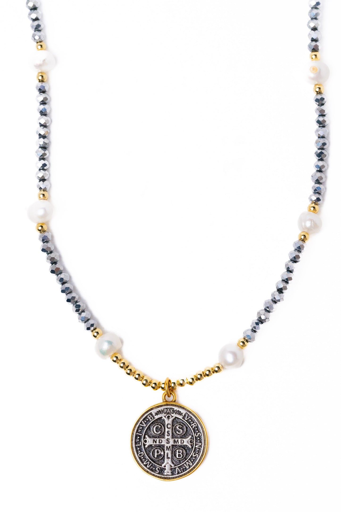 Noemie Necklace - Silver Gold