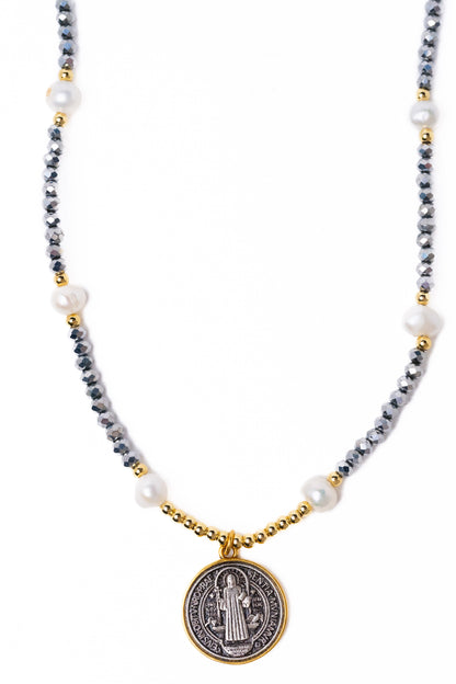 Noemie Necklace - Silver Gold