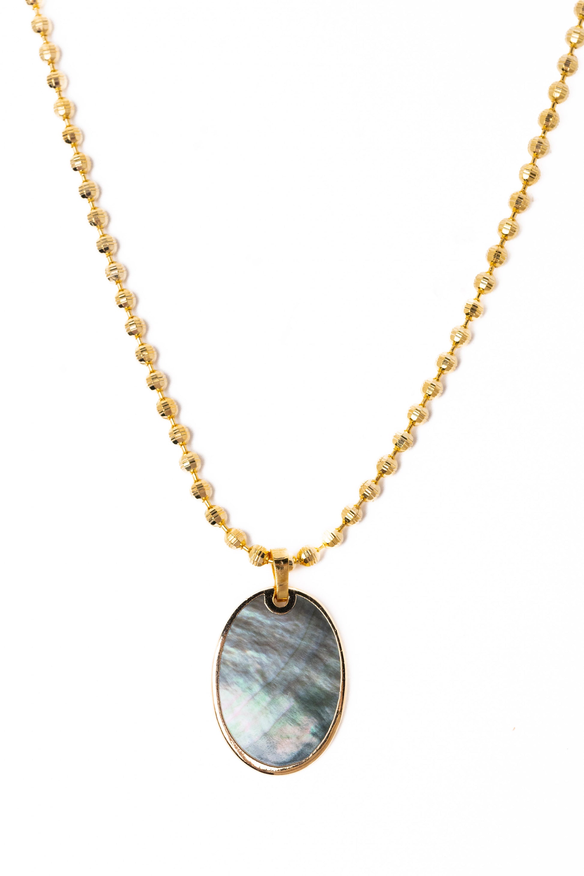 Hidden Pearl Necklace - Gold
