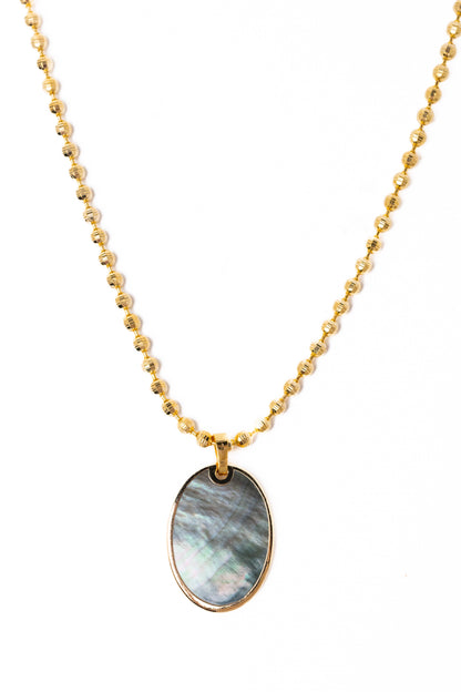 Hidden Pearl Necklace - Gold
