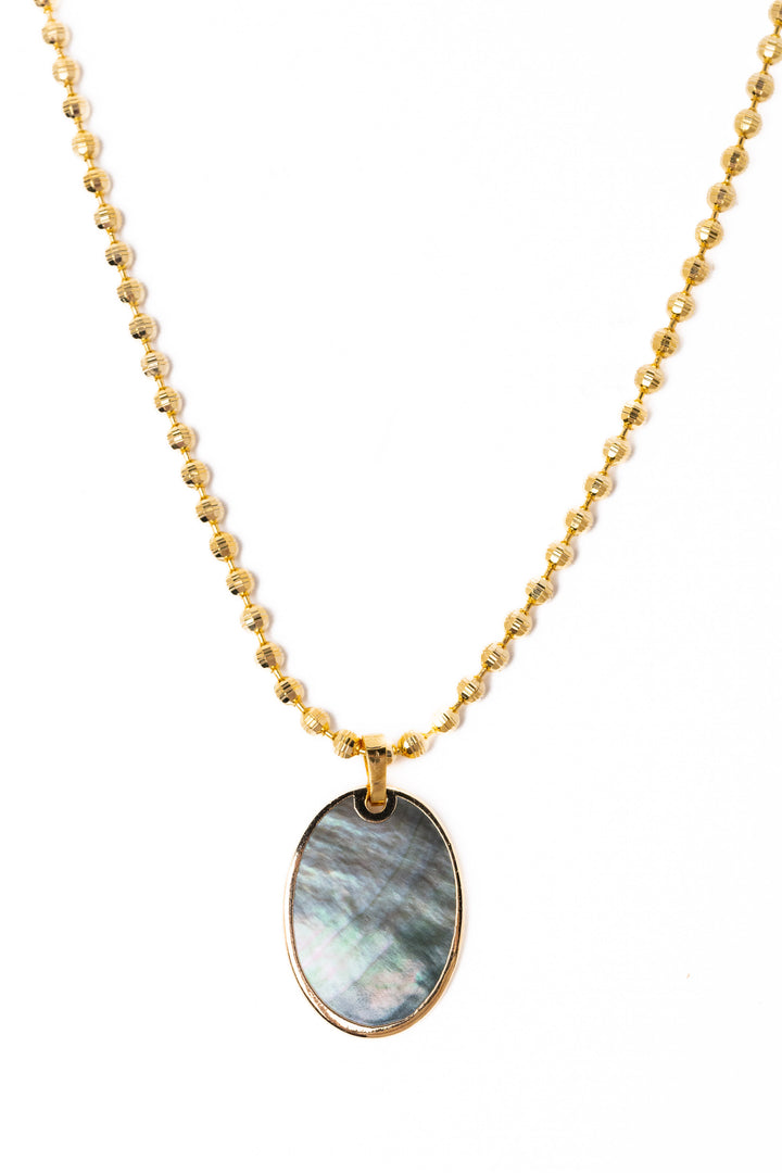 Hidden Pearl Necklace - Gold