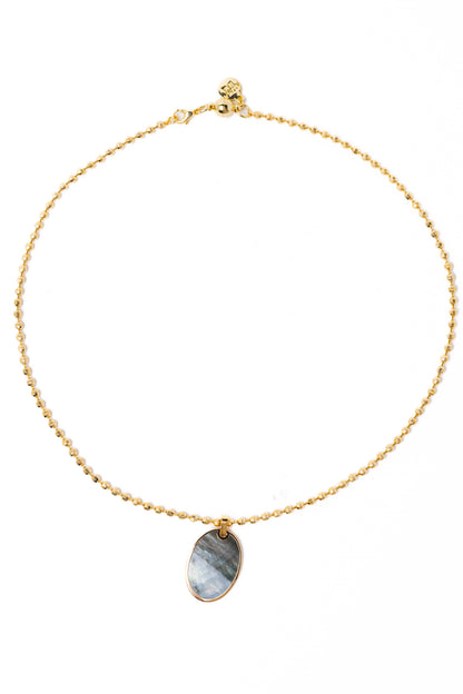 Hidden Pearl Necklace - Gold