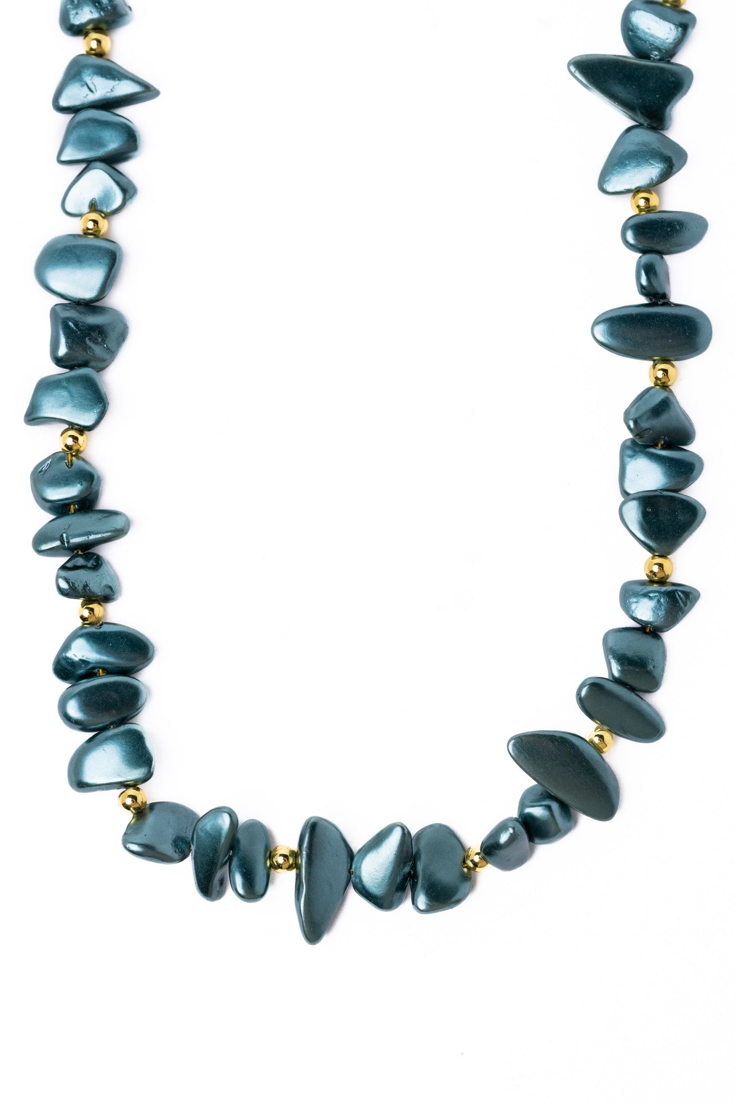 Tahitian Necklace - Greyish Blue