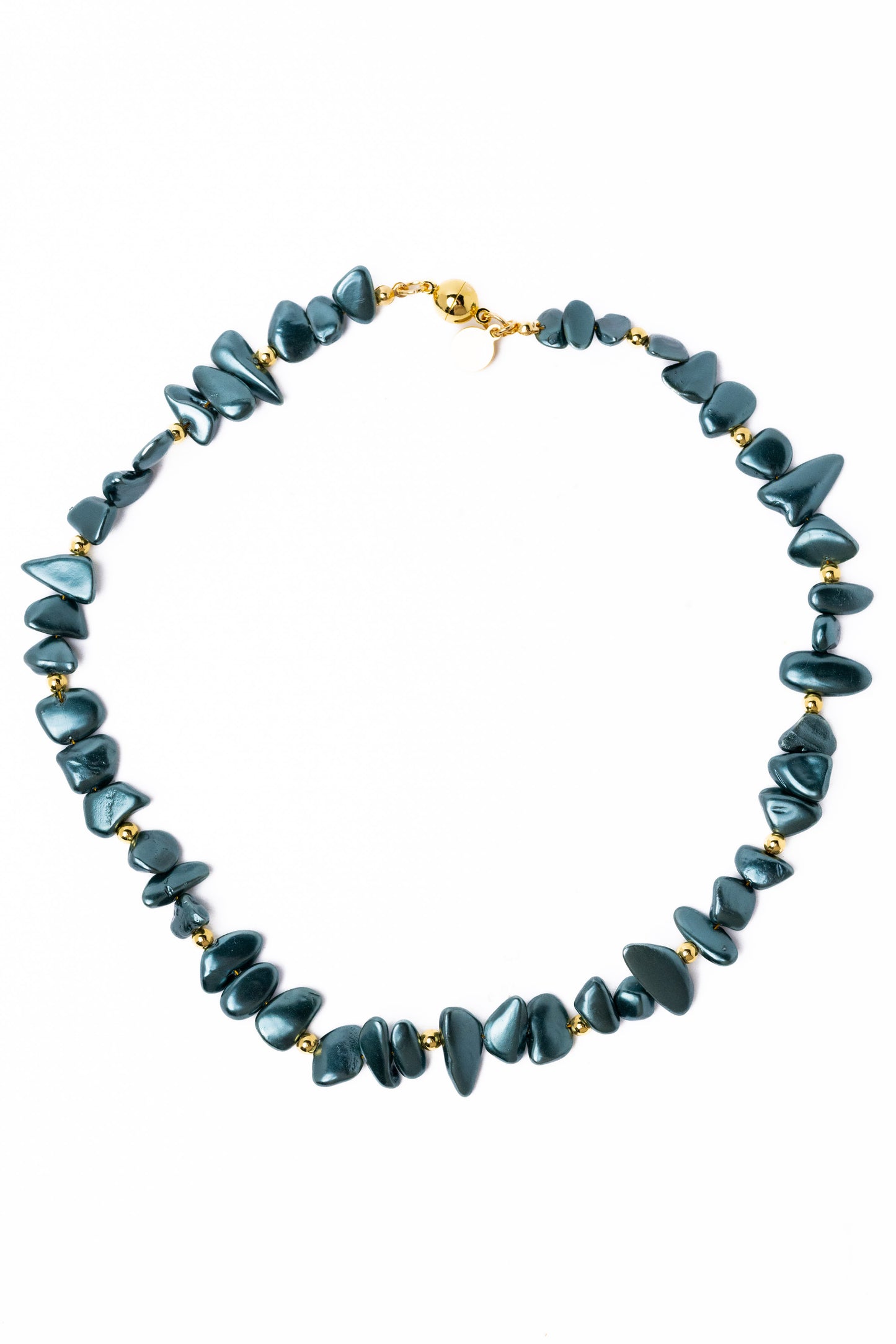 Tahitian Necklace - Greyish Blue