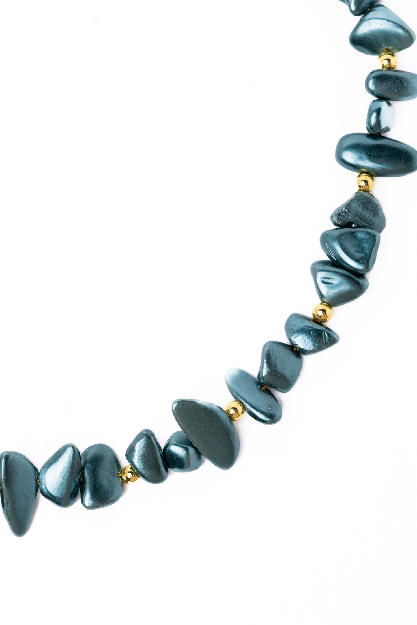 Tahitian Necklace - Greyish Blue