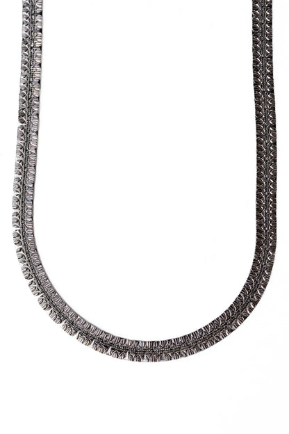 Manhattan Necklace Large - Liquid Metallic Mushroom