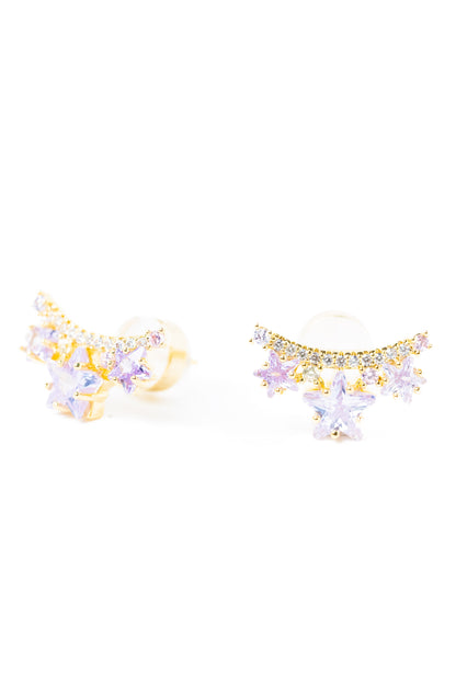 Violet Halo Earrings